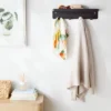 Metal Wall Organizer 4 Hook Solid - Brightroom™
