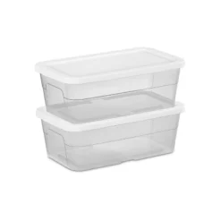 6qt Clear Storage Box White - Brightroom™ -Brightroom GUEST 28261ccc b586 49e2 95bd 03ff395a2a21