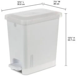 2.7gal Step Trash Can Clear - Brightroom™: Small Pedal-Operated Lid, Bathroom Garbage, Indoor Rectangle, Textured Plastic 9 2.7gal Step Trash Can Clear - Brightroom™: Small Pedal-Operated Lid, Bathroom Garbage, Indoor Rectangle, Textured Plastic -Brightroom GUEST 291e4571 79f3 4d11 94c2 8af146c915fc