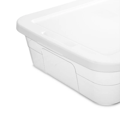 41qt Clear Under Bed Storage Box White - Brightroom™ 7 41qt Clear Under Bed Storage Box White - Brightroom™ - Image 7