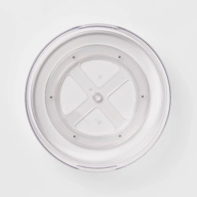 All Purpose Turntable Storage Clear - Brightroom™: PETG Utility Bin, 12"x12", 486 Volume, Spot Clean 2 All Purpose Turntable Storage Clear - Brightroom™: PETG Utility Bin, 12"x12", 486 Volume, Spot Clean - Image 2