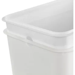 2.7gal Step Trash Can Clear - Brightroom™: Small Pedal-Operated Lid, Bathroom Garbage, Indoor Rectangle, Textured Plastic 8 2.7gal Step Trash Can Clear - Brightroom™: Small Pedal-Operated Lid, Bathroom Garbage, Indoor Rectangle, Textured Plastic -Brightroom GUEST 3c6a73c6 8074 4068 a9d3 115373f99888