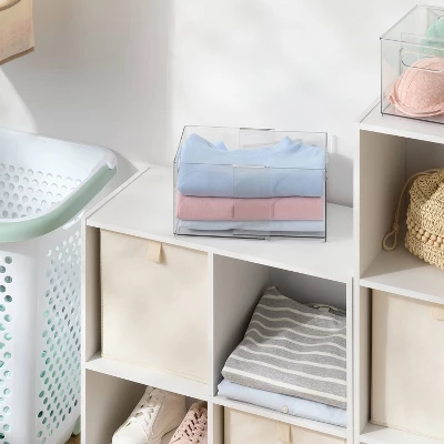 All Purpose Clear Expandable Bin Small - Brightroom™ 1 All Purpose Clear Expandable Bin Small - Brightroom™