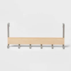 Large Over The Door Hook With Wood 6 Hooks - Brightroom™ 7 Large Over The Door Hook With Wood 6 Hooks - Brightroom™ -Brightroom GUEST 427b723e 2d59 4066 b9a9 dd53d42e3056