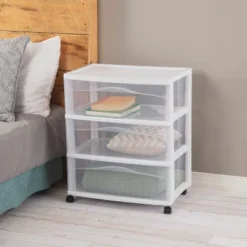 3 Drawer Wide Cart White - Brightroom™: Plastic Storage Drawers, Utility Cart With Casters, Portable Universal Storage 7 3 Drawer Wide Cart White - Brightroom™: Plastic Storage Drawers, Utility Cart With Casters, Portable Universal Storage -Brightroom GUEST 49fb4447 f537 4868 97af a9c616c3db2e