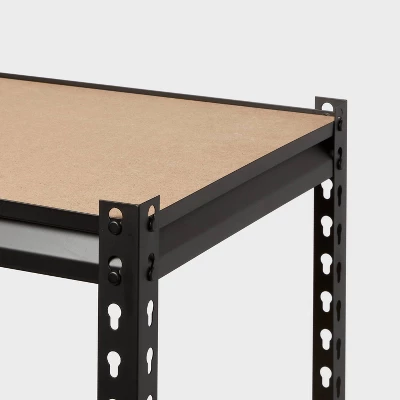 48"x72"x18" 5 Tier Heavy Duty Boltless Steel Shelving Unit - Brightroom™ 2 48"x72"x18" 5 Tier Heavy Duty Boltless Steel Shelving Unit - Brightroom™ - Image 2