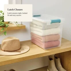 27qt Deep Storage Bin Clear With Latches - Brightroom™ 5 27qt Deep Storage Bin Clear With Latches - Brightroom™ -Brightroom GUEST 73a48fb7 940c 4bc0 98d8 2da64ce7cc15