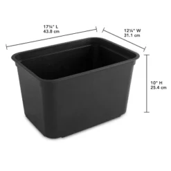 26.2qt Heavy Duty Storage Bin - Brightroom™: Black Plastic, Stackable & Portable, Universal Storage Solution 13 26.2qt Heavy Duty Storage Bin - Brightroom™: Black Plastic, Stackable & Portable, Universal Storage Solution -Brightroom GUEST 7adcb98c 6476 4bbb aa17 6aab822be76c
