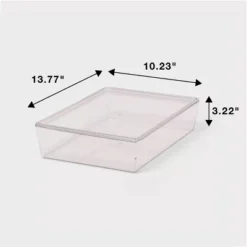 6L Stacking Clear Bin With Lid - Brightroom™: PET Material, Stackable Storage For Crafts & Cleaning Supplies 7 6L Stacking Clear Bin With Lid - Brightroom™: PET Material, Stackable Storage For Crafts & Cleaning Supplies -Brightroom GUEST 83c1b48c 9969 4396 8a0e 3b3350431ffc
