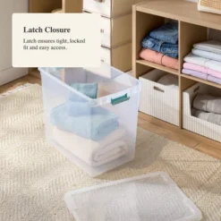 86qt Deep Storage Bin Clear With Latches - Brightroom™ 5 86qt Deep Storage Bin Clear With Latches - Brightroom™ -Brightroom GUEST 896b2e83 810c 41a9 ab8d 2c31079c45e0
