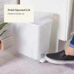 2.7gal Step Trash Can Clear - Brightroom™: Small Pedal-Operated Lid, Bathroom Garbage, Indoor Rectangle, Textured Plastic 7 2.7gal Step Trash Can Clear - Brightroom™: Small Pedal-Operated Lid, Bathroom Garbage, Indoor Rectangle, Textured Plastic -Brightroom GUEST 8c1748ac b6f2 4a41 ad2e 5e8e078532b9
