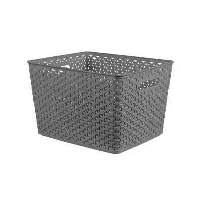 Large Y-Weave Decorative Storage Basket - Brightroom™ 6 Large Y-Weave Decorative Storage Basket - Brightroom™ - Image 6