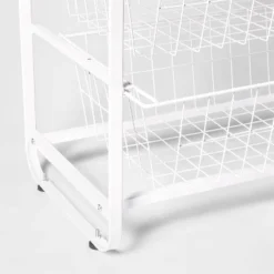 4 Drawer Metal Storage Organizer White - Brightroom™: Steel Utility Storage, Fixed Shelves, Universal Wire Drawers 5 4 Drawer Metal Storage Organizer White - Brightroom™: Steel Utility Storage, Fixed Shelves, Universal Wire Drawers -Brightroom GUEST 95e3afde f6a0 4d5d 9b17 32cd4573c489