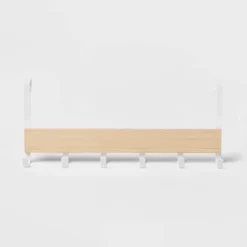 Large Over The Door Hook With Wood 6 Hooks - Brightroom™ 9 Large Over The Door Hook With Wood 6 Hooks - Brightroom™ -Brightroom GUEST 99ff13ee f6df 4e2f 94c3 9735feeec267