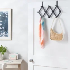Brightroom 13 Over The Door Accordion Multiple Hook Black - Brightroom™