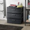 3 Drawer Wide Tower - Black - Brightroom™