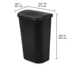 11.3gal Lift Top Waste Basket Black - Brightroom™: Kitchen Trash Can, Fingerprint-Resistant, Indoor Trash Bin 11 11.3gal Lift Top Waste Basket Black - Brightroom™: Kitchen Trash Can, Fingerprint-Resistant, Indoor Trash Bin -Brightroom GUEST 9db165a7 0493 4c4c b089 67dac64661c4