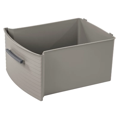 4 Drawer Weave Tower Dark Gray - Brightroom™: Plastic Storage Organizer, Portable Utility Drawers, Universal Storage 8 4 Drawer Weave Tower Dark Gray - Brightroom™: Plastic Storage Organizer, Portable Utility Drawers, Universal Storage - Image 8