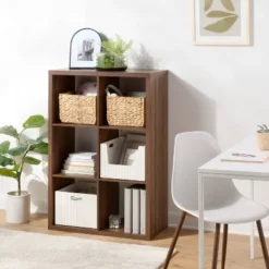 Brightroom 7 13" 6 Cube Walnut - Brightroom™