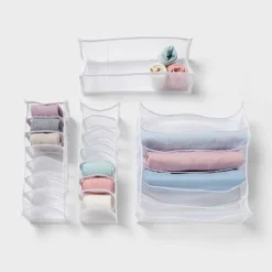 Mesh Drawer Organizer Inserts 4pk - Brightroom™ 5 Mesh Drawer Organizer Inserts 4pk - Brightroom™ -Brightroom GUEST a9241538 50f3 482b 8d66 993a646b83f5