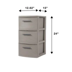 3 Drawer Medium Tower Dark Gray - Brightroom™: Plastic Storage Drawers, Portable Universal Storage, No Assembly Required 11 3 Drawer Medium Tower Dark Gray - Brightroom™: Plastic Storage Drawers, Portable Universal Storage, No Assembly Required -Brightroom GUEST bf6392a9 b2b1 474e a697 9d1f08e3c887