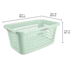 2bu Laundry Basket Green - Brightroom™: Portable Plastic Clothes Organizer With Built-In Handles, 70.4L Capacity 9 2bu Laundry Basket Green - Brightroom™: Portable Plastic Clothes Organizer With Built-In Handles, 70.4L Capacity -Brightroom GUEST bf6d6838 7b62 4ace b231 ccf3540e846b