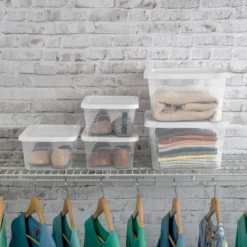 6qt Clear Storage Box White - Brightroom™ -Brightroom GUEST d1e3be0f e0a6 4b21 ac12 ddb613c740d0