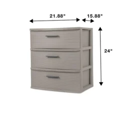 3 Drawer Wide Tower Dark Gray - Brightroom™: Plastic Storage Drawers, Portable Universal Storage, No Assembly Required 11 3 Drawer Wide Tower Dark Gray - Brightroom™: Plastic Storage Drawers, Portable Universal Storage, No Assembly Required -Brightroom GUEST dd2b1359 737a 43cc 8613 742a75ae1a65