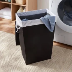 Brightroom 3 Laundry Hamper With Lift Liner And Lid Black - Brightroom™