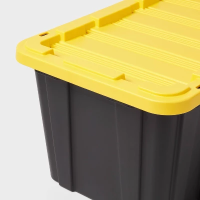 27gal Heavy Duty Storage Tote - Brightroom™ 2 27gal Heavy Duty Storage Tote - Brightroom™ - Image 2