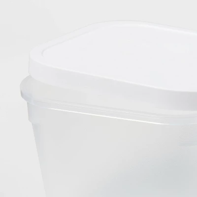 3pk Click In Place 30oz Insert Storage Containers White And Clear - Brightroom™ 2 3pk Click In Place 30oz Insert Storage Containers White And Clear - Brightroom™ - Image 2