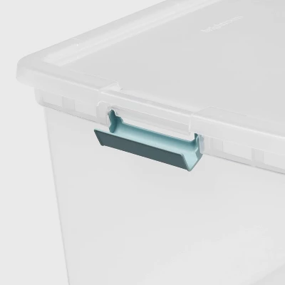 86qt Deep Storage Bin Clear With Latches - Brightroom™ 2 86qt Deep Storage Bin Clear With Latches - Brightroom™ - Image 2