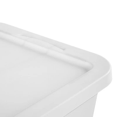 16qt Clear Storage Box With Lid White - Brightroom™ 9 16qt Clear Storage Box With Lid White - Brightroom™ - Image 9